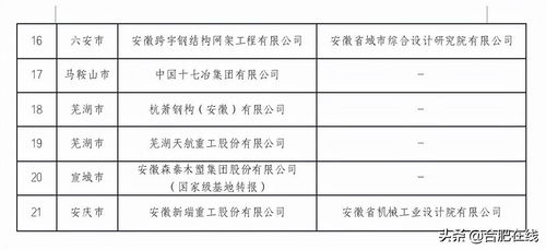 名单公布 合肥上榜